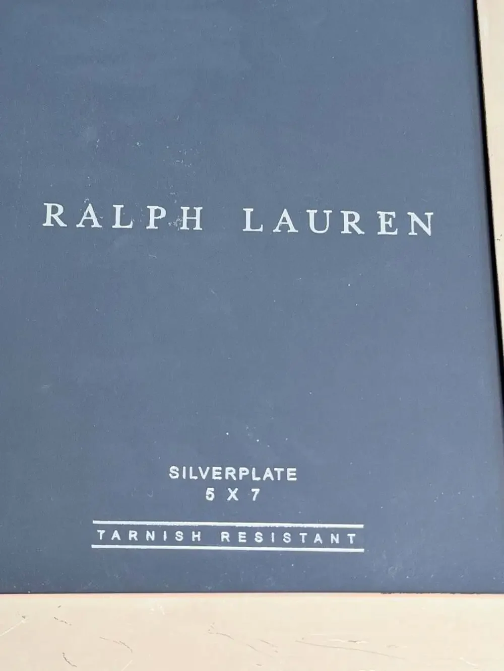 Ralph Lauren Silverplated 5x7 Tarnish Resistant Photo Frame